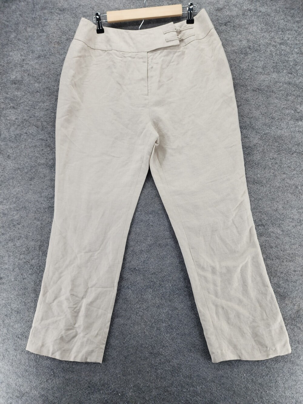 Mercer & Madison Pants Womens 10 Beige Linen Blend